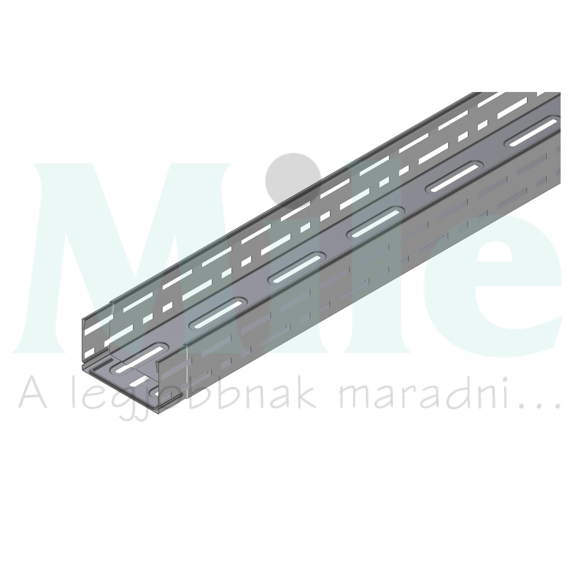 Kábeltálca 3m acél szalaghorganyzott 60mm x 300mm x 3000mm RLKS 60.300 0.75 Niedax
